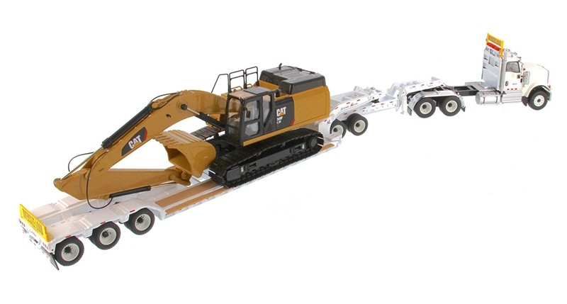 International HX520 Tandem Day Cab Tractor with XL 120 Lowboy