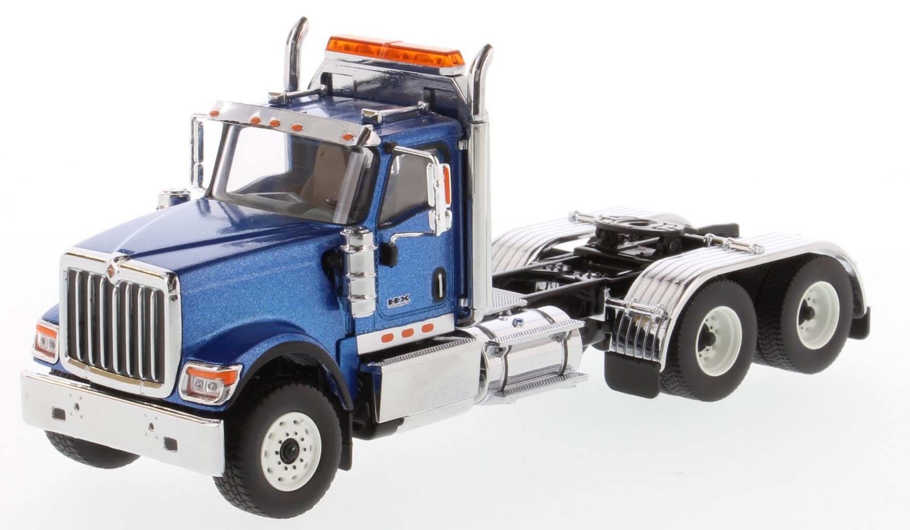International HX520 Day Cab Tandem Tractor in Metallic Blue - Cab Only
